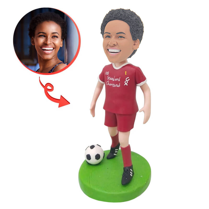 Personalized Liverpool FC Bobblehead - Custom Football Fan Figurine for Liverpool Supporters | Perfect for Gifts, Desk Decor, and Sports Memorabilia Collection