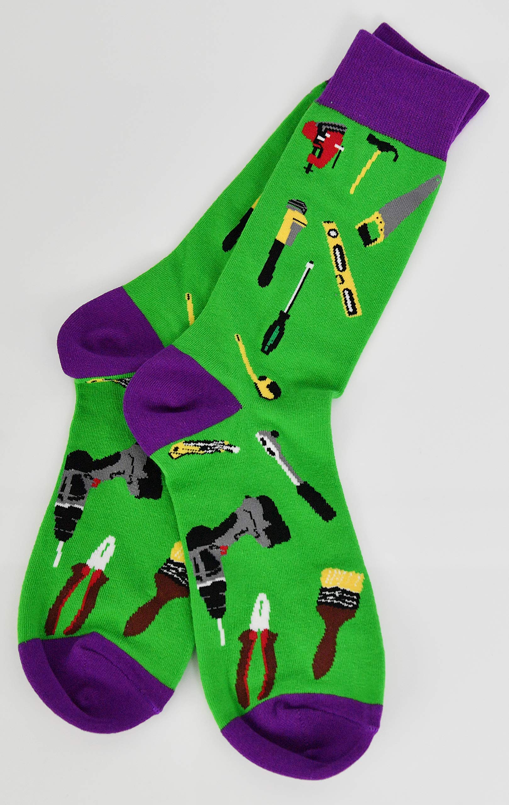 Funny Tool-Themed Novelty Socks - Hammer Design for Men & Women | Perfect for Construction Workers, DIY Enthusiasts & Gift Giving