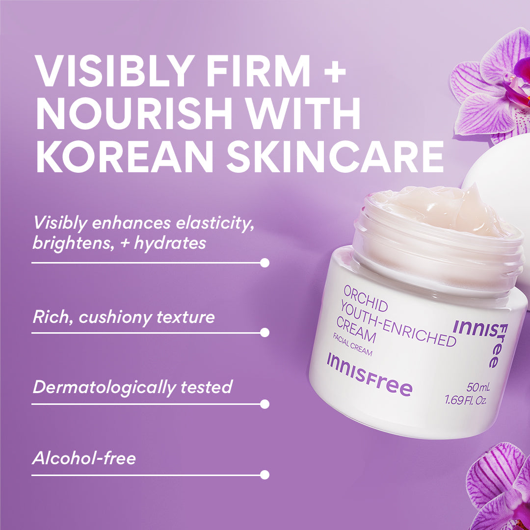 Orchid Firm & Nourish Duo Set - Hydrating & Anti-Aging Skincare for Face & Neck - Perfect for Daily Routine & Night Care