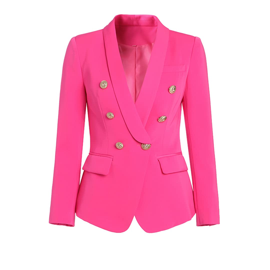 Trendy Fluorescent Candy Color Slim Blazer Jacket for Women - European Style Fall Fashion Outerwear - Perfect for Office, Parties & Streetwear