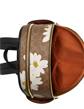 Coach Signature Canvas Floral Print Court Backpack - Stylish & Durable Women's Backpack for Work, School & Travel