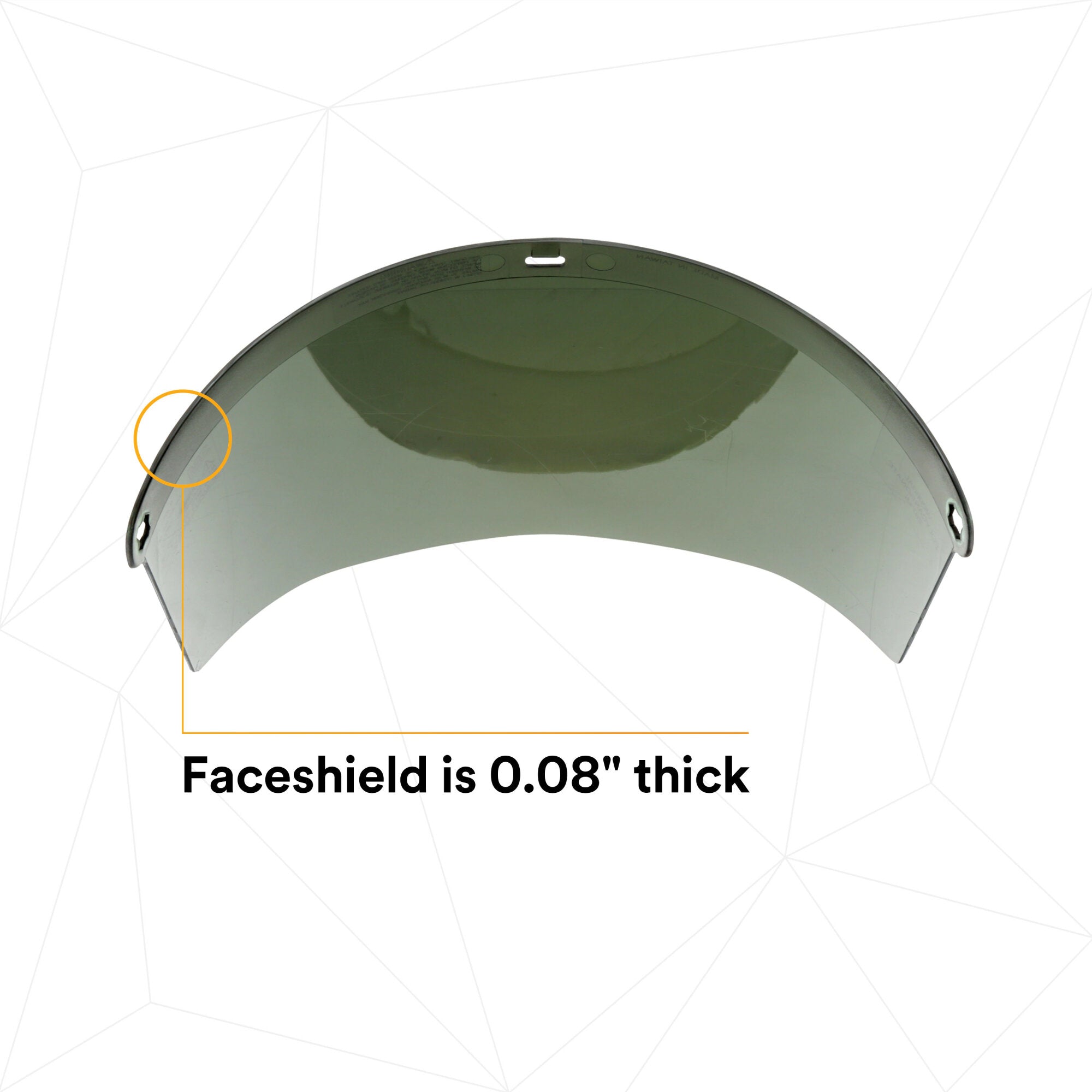 3M Aluminized Polycarbonate Faceshield WP96BAL - Medium Green Safety Shield (82518-00000) for Welding, Grinding & Industrial Work Protection