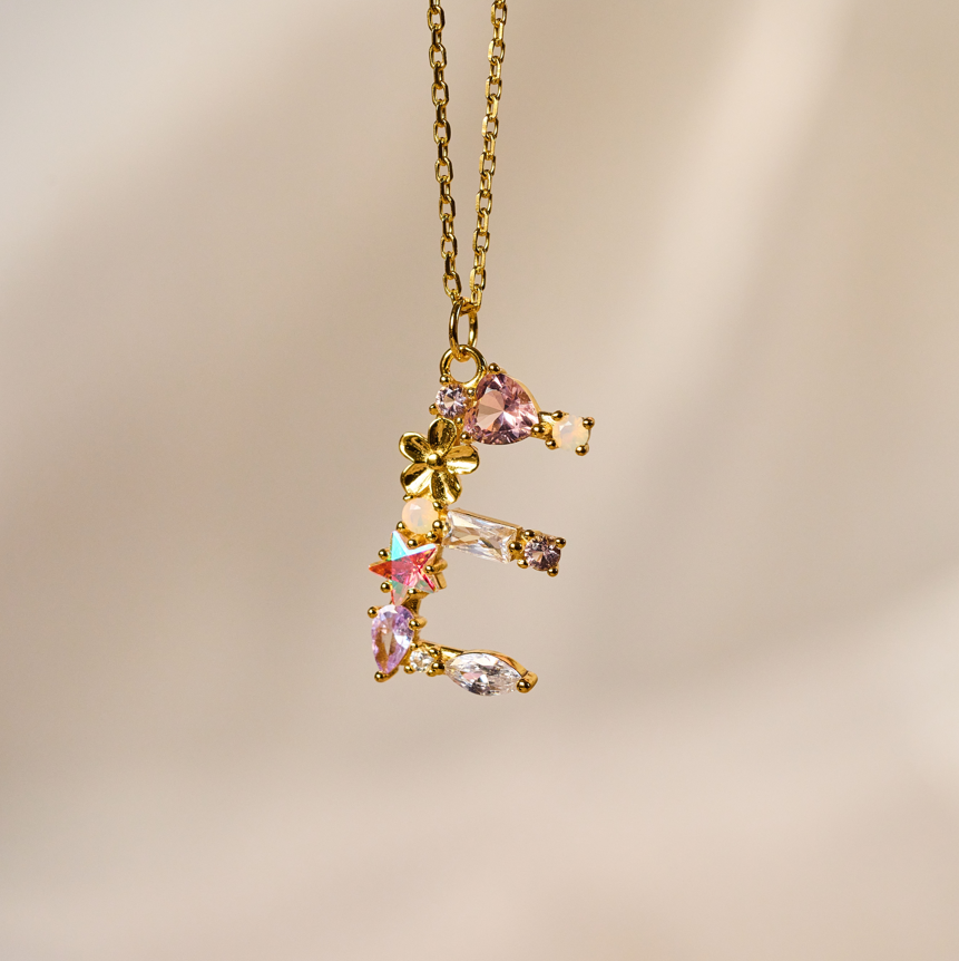 Initial Pendant Necklace - Personalized Letter Jewelry for Women, Sterling Silver or Gold Plated, Dainty Layering Chain - Perfect for Gifts, Everyday Wear & Special Occasions