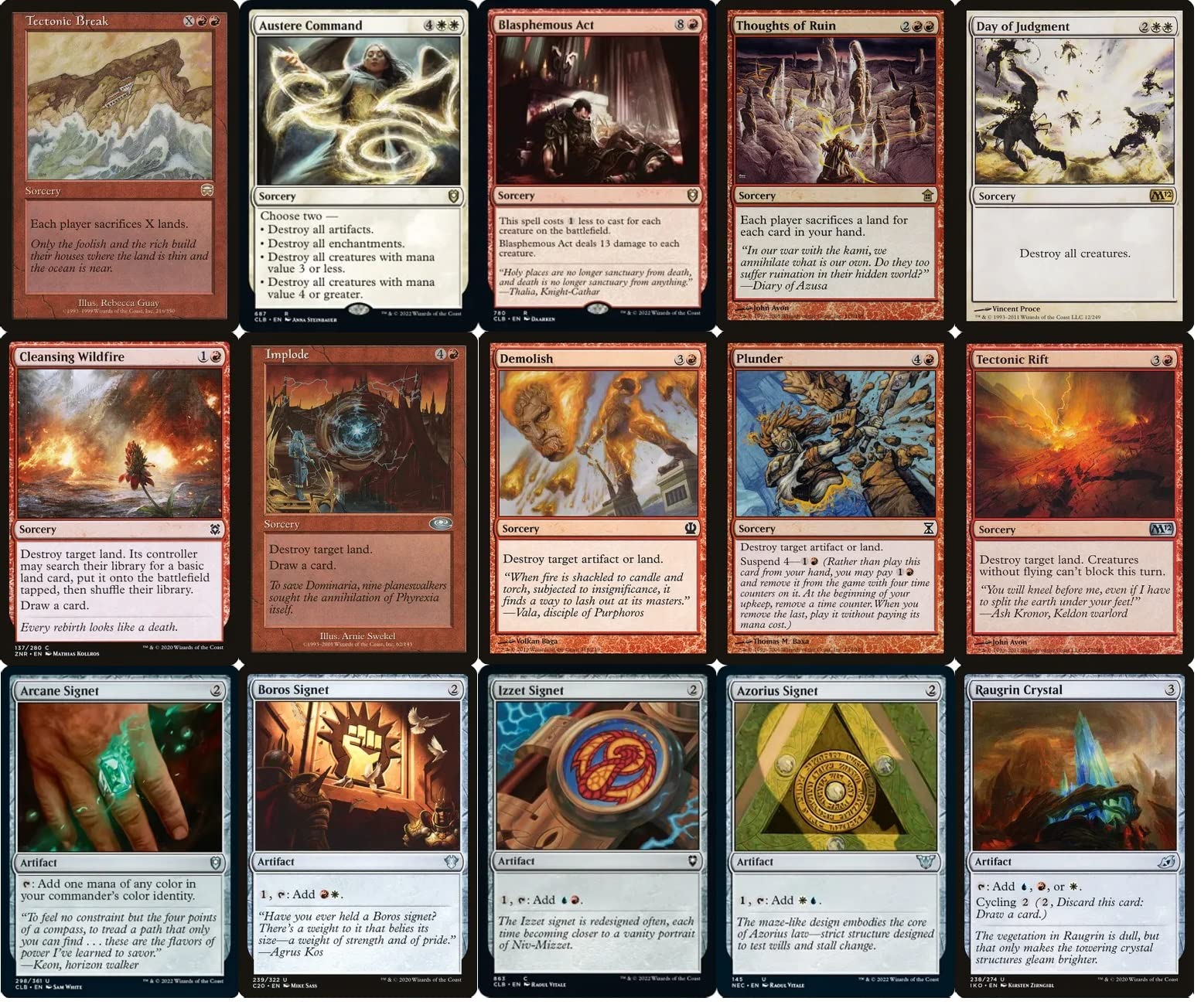 Numot the Devastator EDH Deck - 100 Card Jeskai (Red Blue White) Land Destruction Commander Deck - Custom Magic The Gathering MTG - Powerful Strategy for Competitive Play - Perfect for EDH/Commander Tournaments and Casual Magic Games