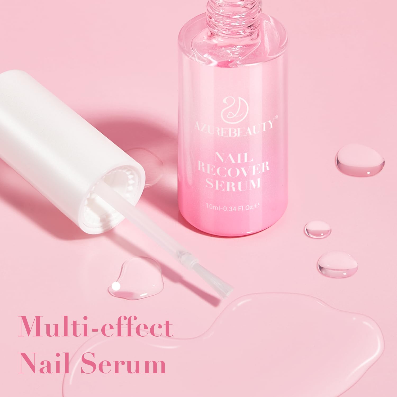 AZUREBEAUTY Nail Strengthener & Growth Serum - Repair Treatment for Thin, Damaged Nails | Manicure Prep & Nail Care Solution | Perfect for Weak, Brittle Nails at Home or Salon