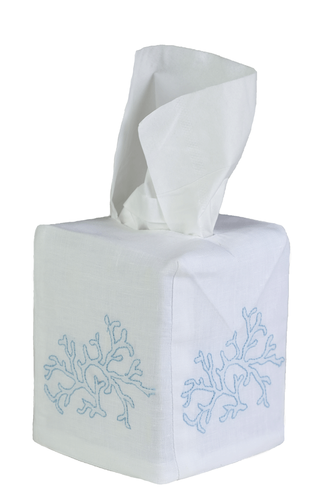 Decorative Coral Tissue Box Cover - Stylish Home & Office Accessory for Living Room, Bathroom, or Desk Organization