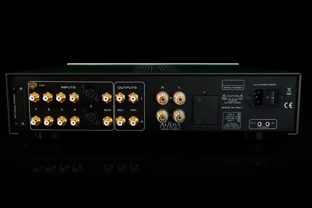 Audia Flight Three S Stereo Integrated Amplifier - High-End Audio System for Home Theater & Music Listening | Perfect for Audiophiles & Hi-Fi Enthusiasts