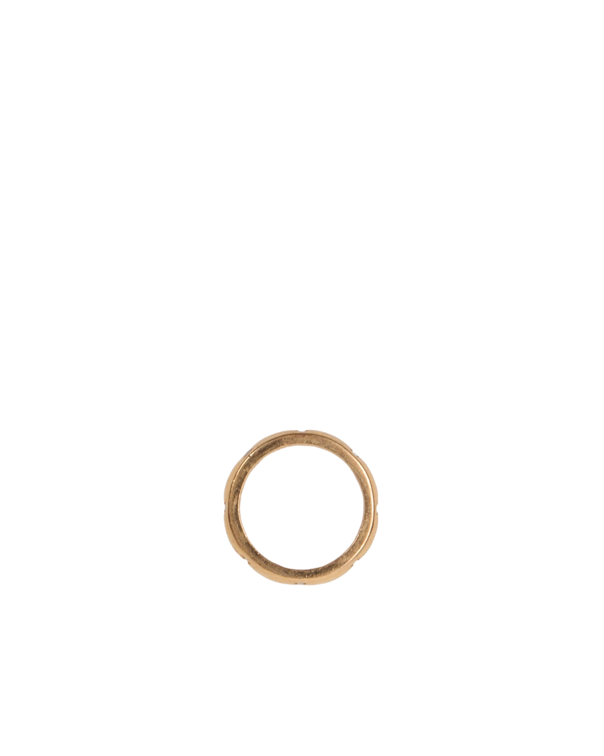 22K Gold Plated Cross Band Ring for Men & Women - Religious Jewelry Gift for Baptism, Confirmation, Wedding & Everyday Wear