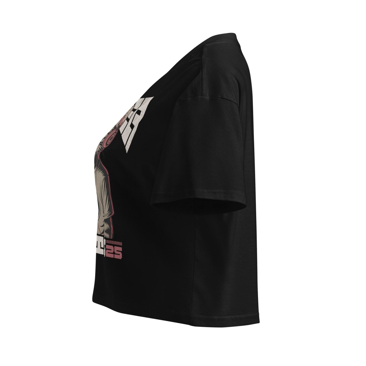 Sober Cats 25 - Women's Short Crop Top | Trendy Summer T-Shirt for Casual Wear & Street Fashion | Perfect for Music Festivals, Beach Outings & Night Out