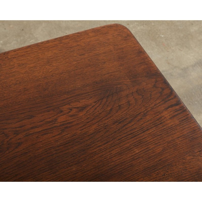 Handmade Farmhouse Trestle Dining Table - Solid Wood Rectangle Kitchen Table for 6-8 People | Rustic Country Style Dining Room Furniture for Family Gatherings & Entertaining