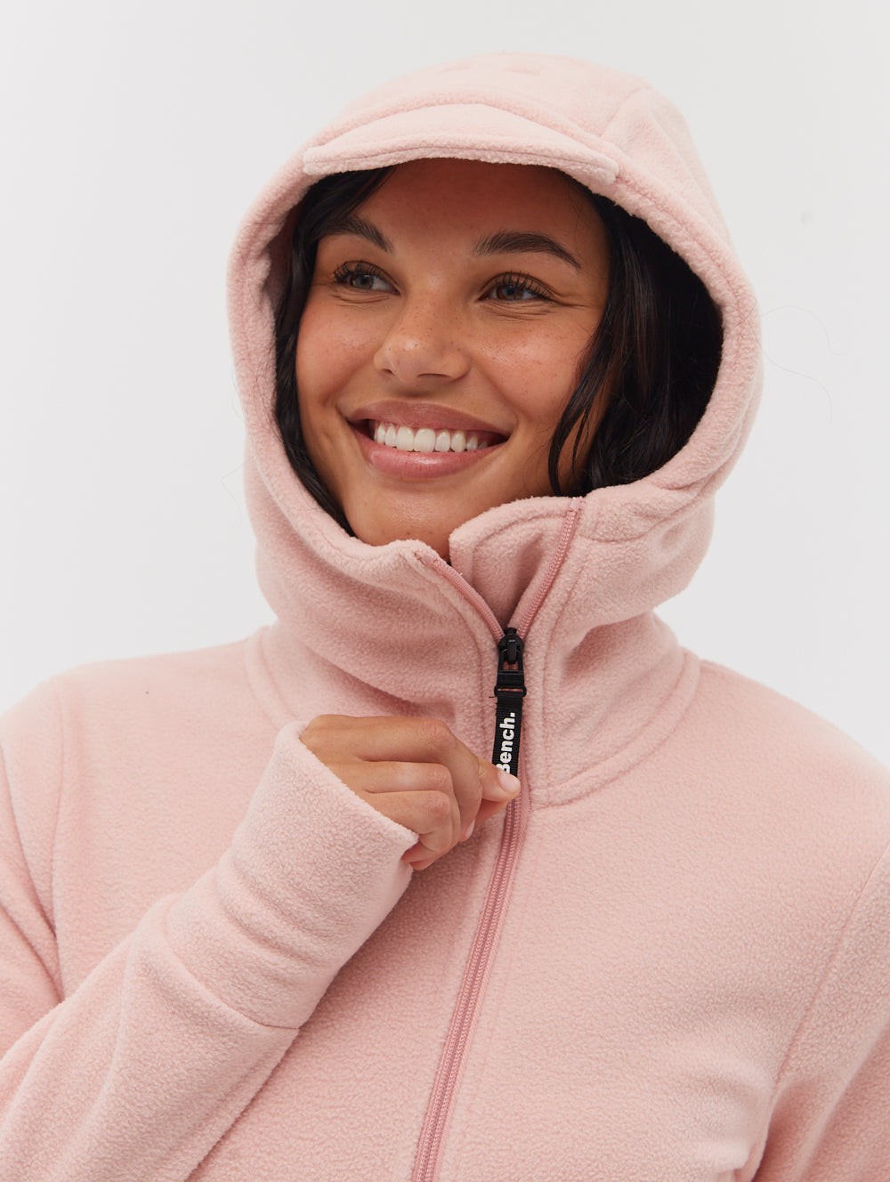 Ninja Microfleece Asymmetric Zip Up Hoodie - Soft Warm Winter Jacket for Men & Women - Perfect for Outdoor Activities, Hiking and Casual Wear