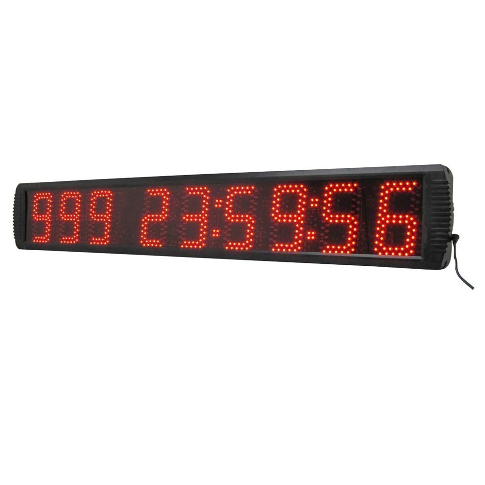 5-Inch LED Digital Countdown Timer with Remote Control - Black Alarm Clock for Kitchen, Office, Gym & Home Decor | Displays Minutes & Seconds