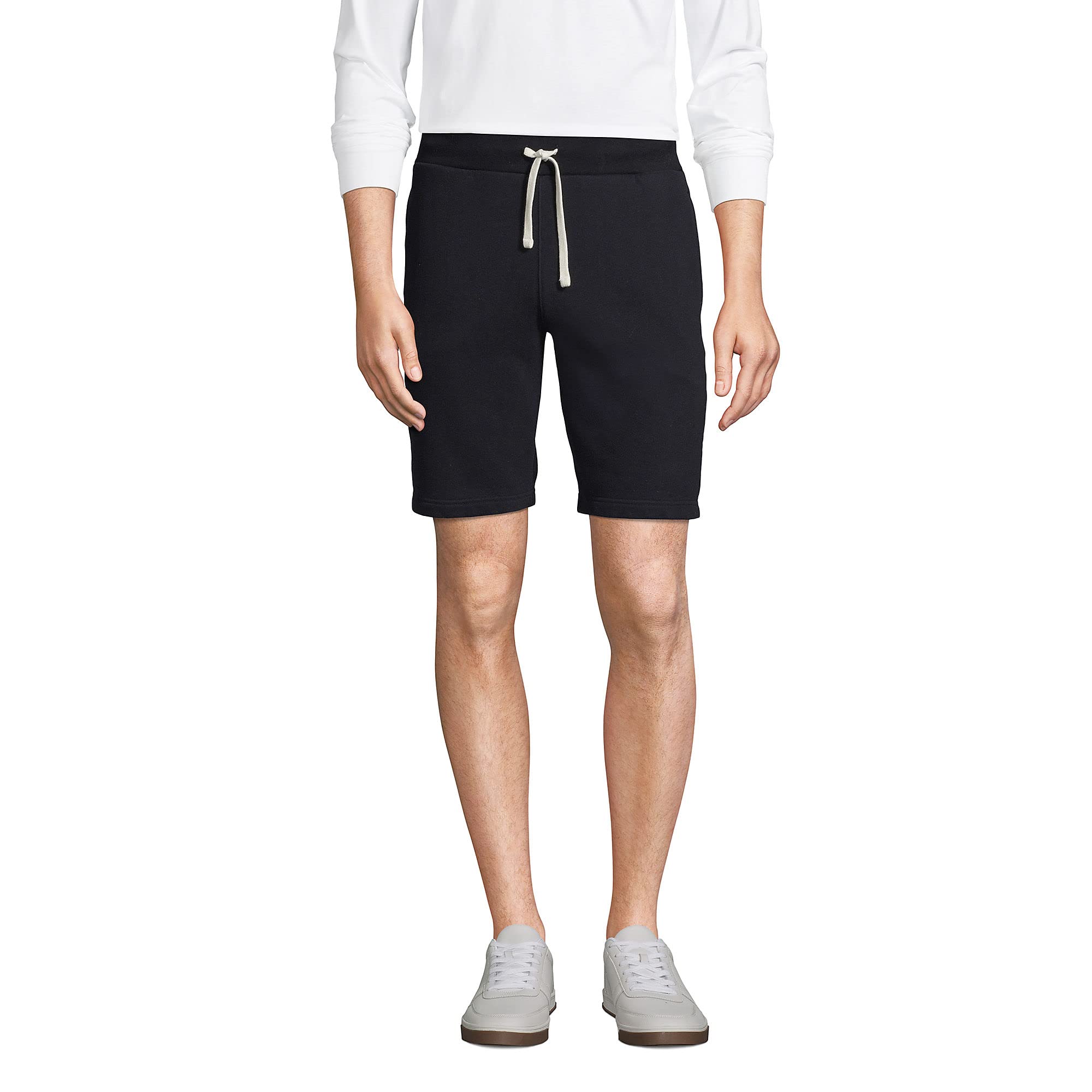 Lands' End Men's Serious Sweats Shorts - Comfortable Casual Athletic Shorts for Running, Gym, Lounge & Everyday Wear
