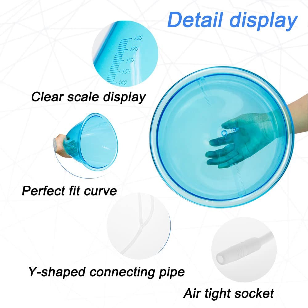 XL Vacuum Cupping Therapy Set for Butt Lift & Body Massage - 160ml & 180ml Silicone Suction Cups - Cellulite Reduction & Muscle Relaxation - Perfect for Home Spa, Post-Workout Recovery & Beauty Treatments