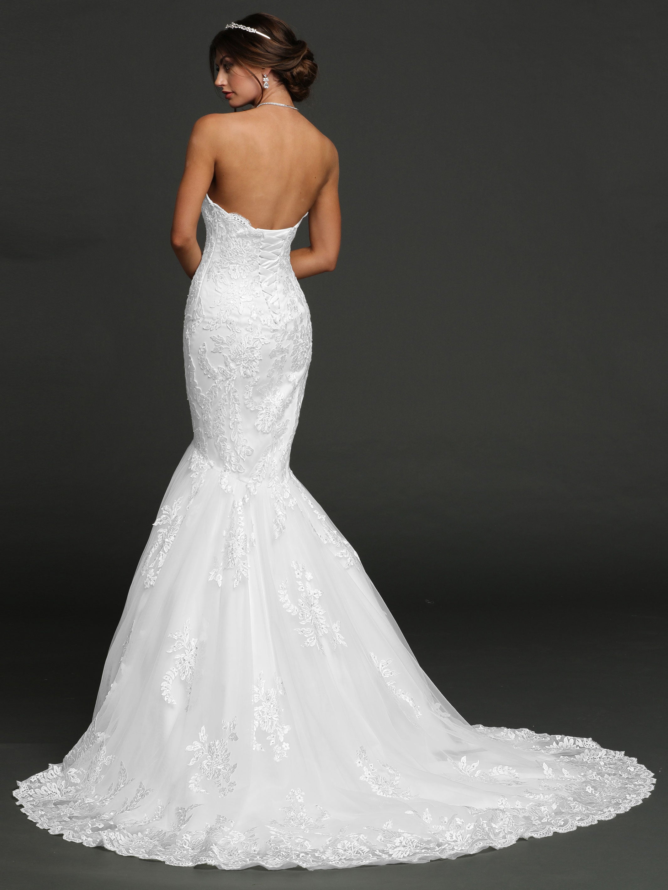 Julia Strapless Sweetheart Mermaid Wedding Dress with Corset Back - Elegant Bridal Gown for Beach, Church & Formal Weddings