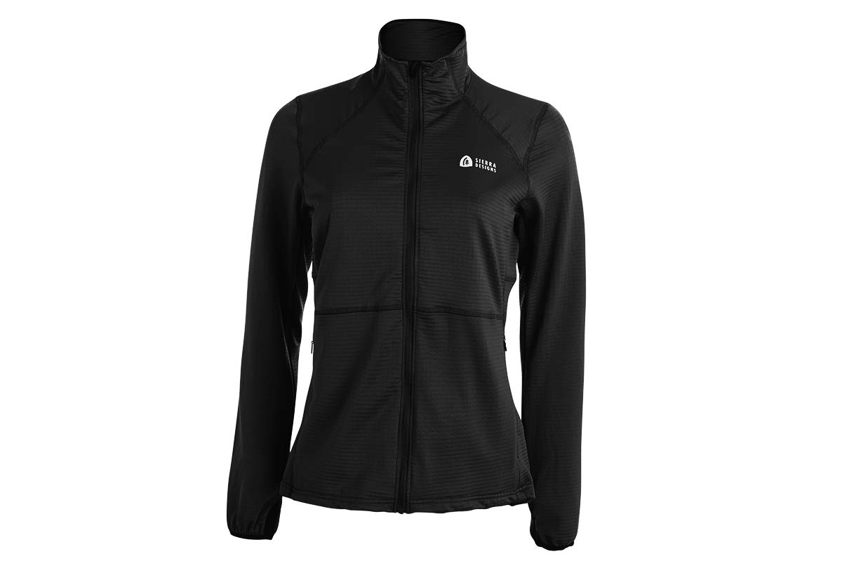 Sierra Designs Women's Cold Canyon Fleece Jacket - Warm Stretchable Winter Fleece Coat for Hiking, Camping & Outdoor Activities