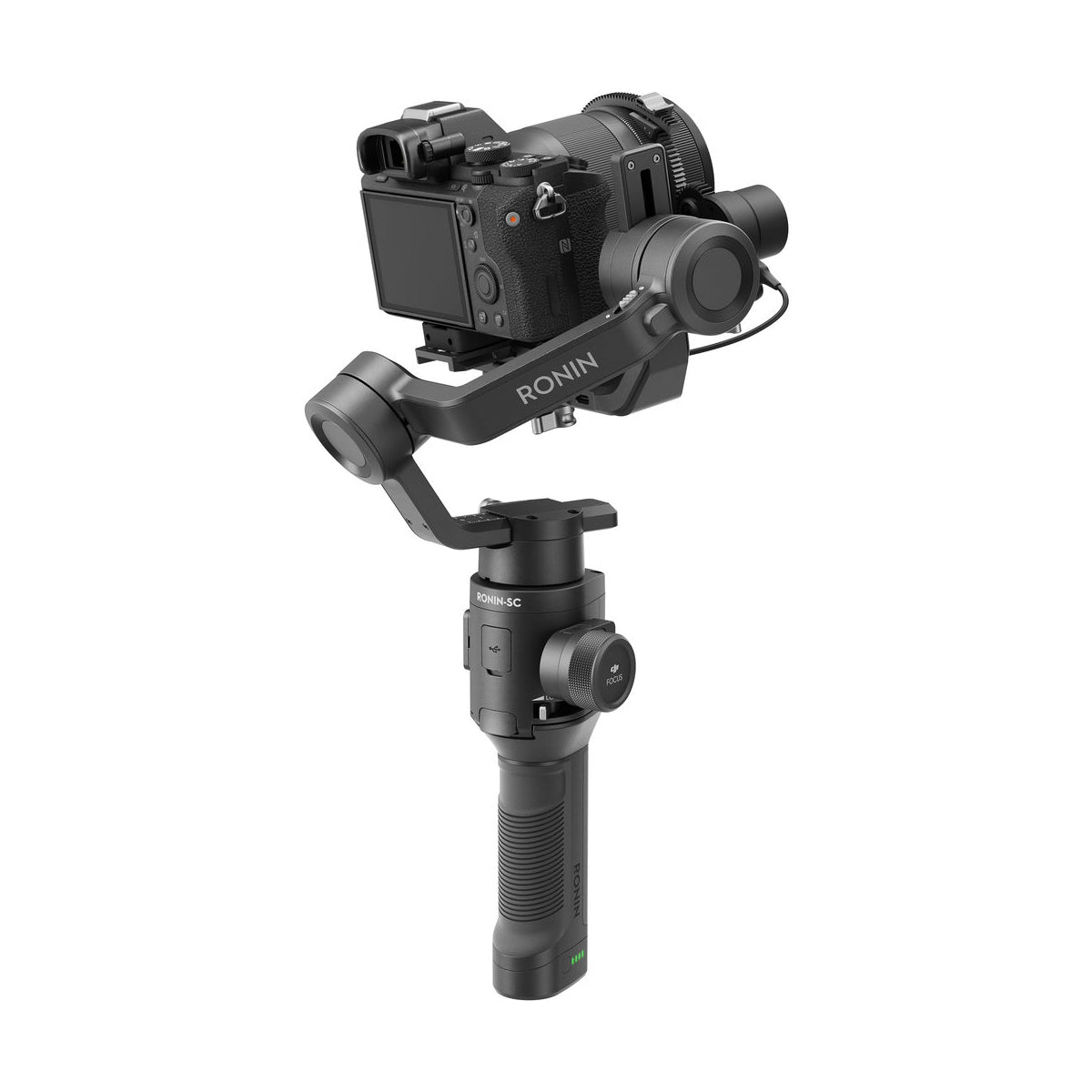 DJI Ronin SC Gimbal Stabilizer Pro Combo Kit - 3-Axis Handheld Stabilizer for DSLR & Mirrorless Cameras - Perfect for Vlogging, Filmmaking & Travel Videography
