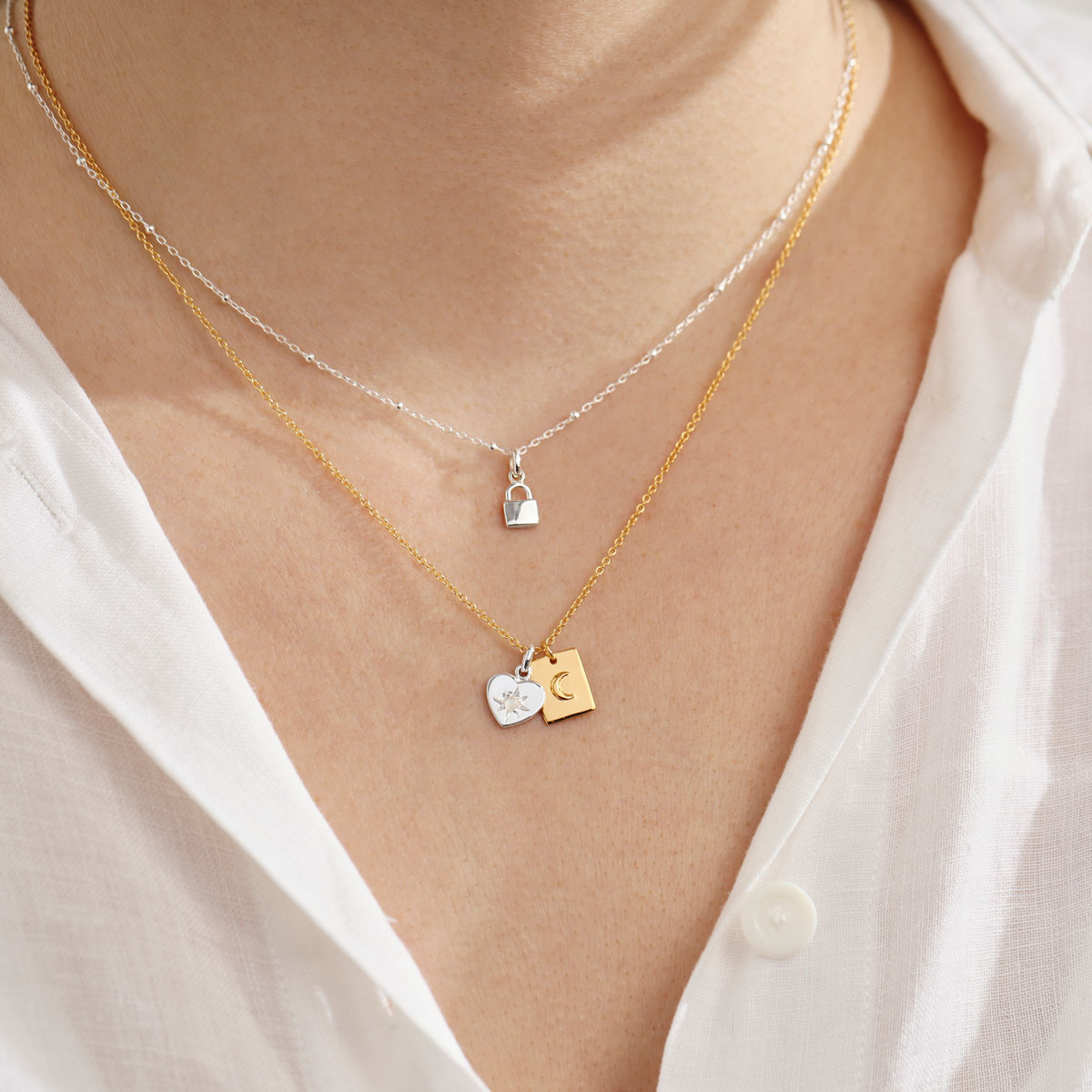 Stylish Padlock Necklace Charm - Elegant Jewelry for Women & Girls | Perfect for Everyday Wear, Gifts & Special Occasions