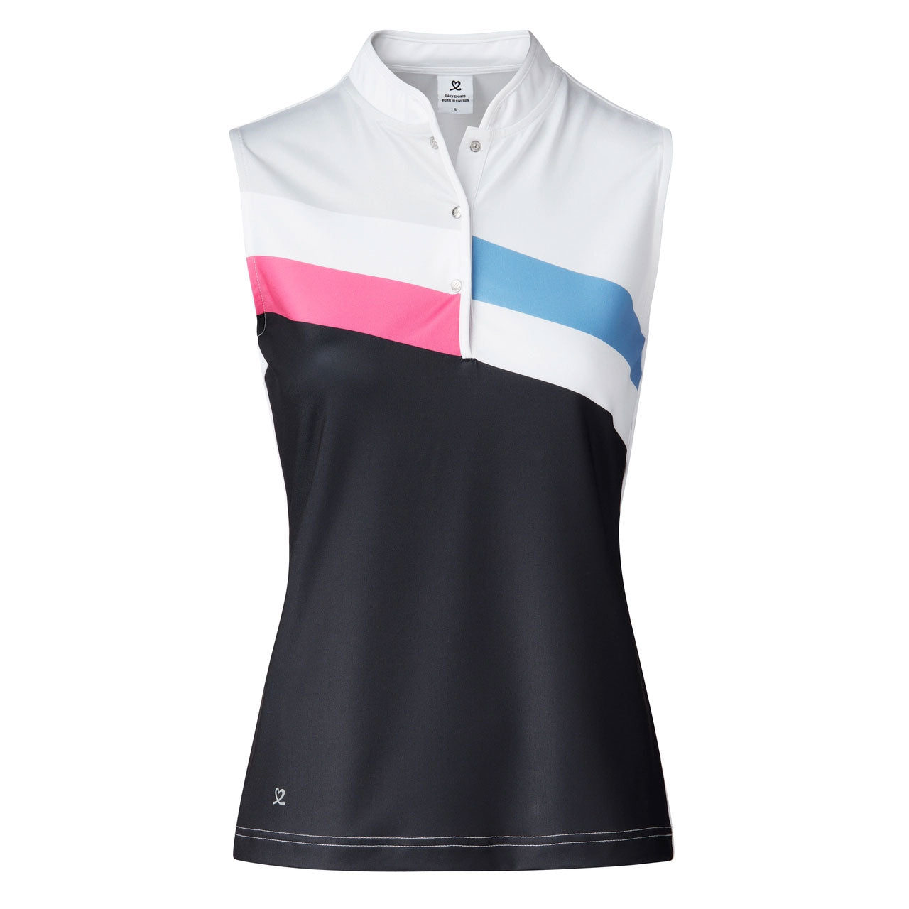 Women's Sleeveless Golf Polo Shirt - Breathable Quick-Dry Athletic Top for Golf & Tennis | Ossie Navy Performance Wear | Perfect for Summer Sports & Outdoor Activities