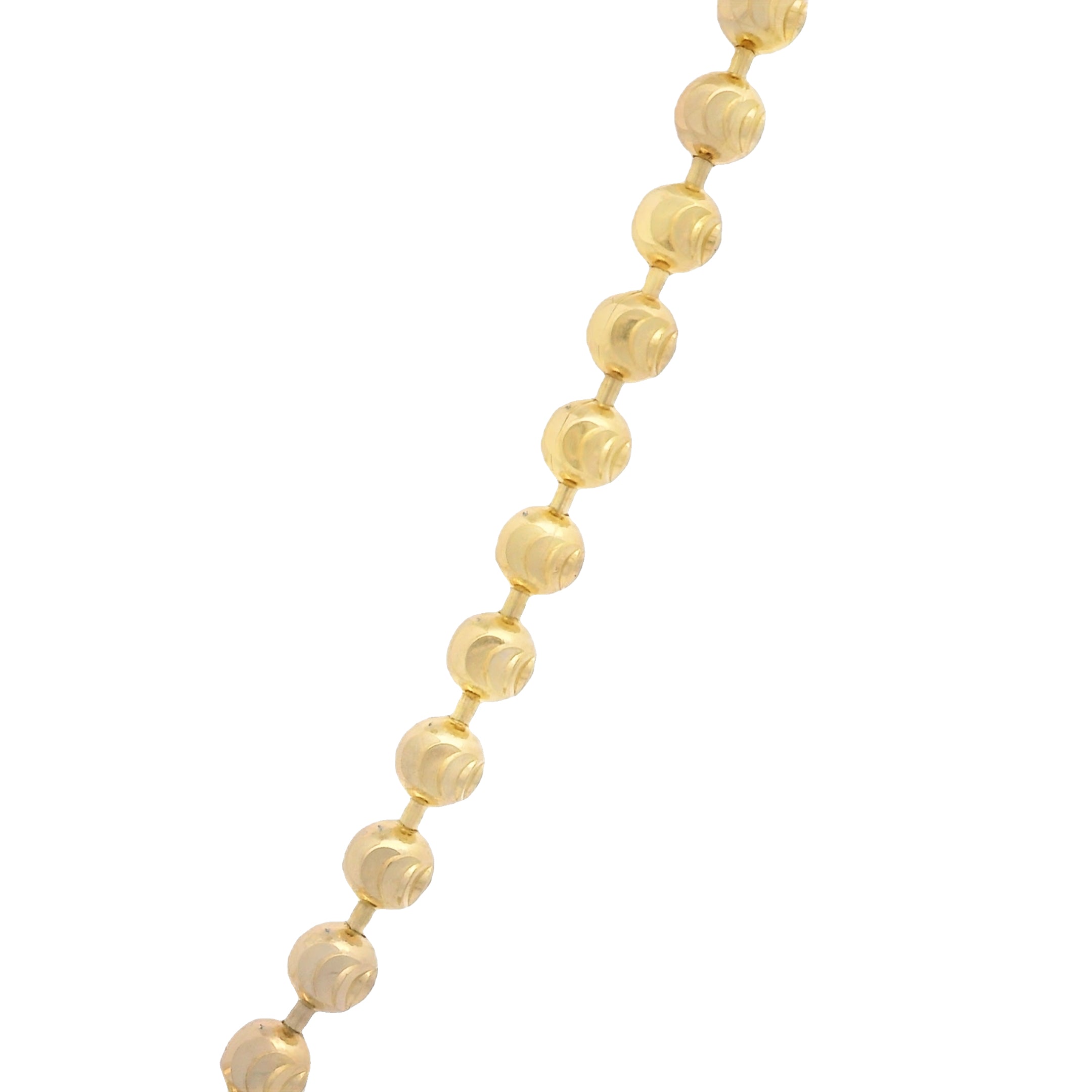 14K Gold San Miguel Pendant with Moon Cut Chain - 22 Inch Religious Jewelry for Women - Perfect for Gifts, Baptism, First Communion & Everyday Wear
