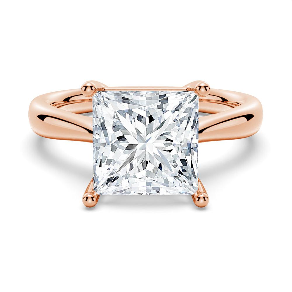 Princess Cut Solitaire Engagement Ring - Classic Elegant Diamond Wedding Band for Women, Perfect for Proposals, Anniversaries & Special Occasions