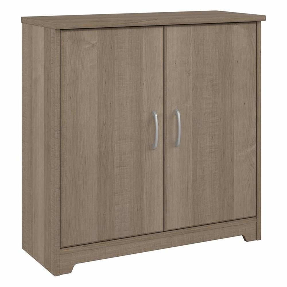 Bush Furniture Cabot Small Entryway Cabinet with Doors, Ash Gray - Stylish Storage Solution for Hallway, Living Room & Entryway Organization
