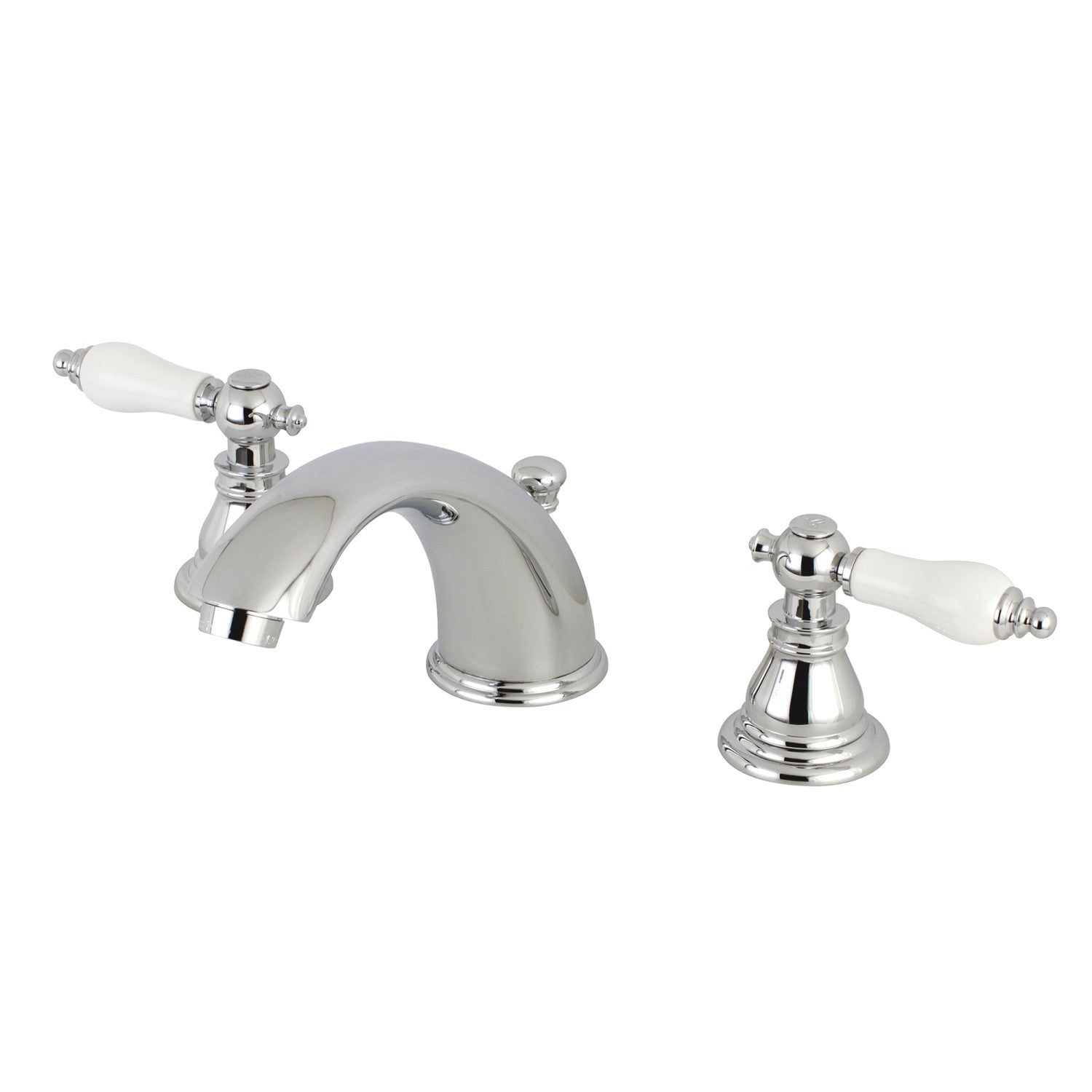 American Patriot KB961APL 3-Hole Widespread Bathroom Faucet - Two Handle Deck Mount with Pop-Up Drain, Polished Chrome - Perfect for Modern Bathroom Renovations and Home Upgrades