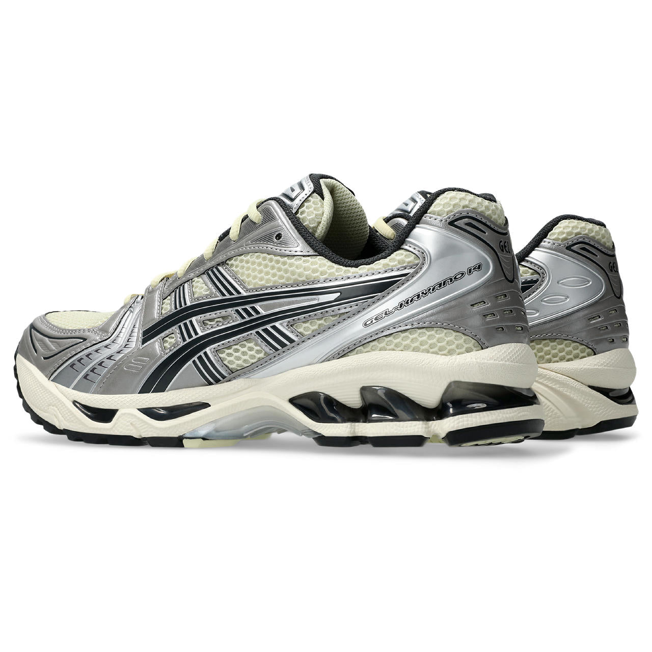 ASICS GEL-KAYANO 14 Running Shoes for Men & Women - Oyster White/Steeple Grey - Retro Sportstyle Sneakers for Jogging, Gym Workouts & Casual Wear