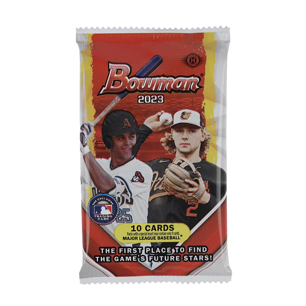 2023 Bowman Baseball Hobby Pack - Single Pack | MLB Trading Cards for Collectors | Perfect for Sports Memorabilia Collections & Fantasy Baseball Enthusiasts