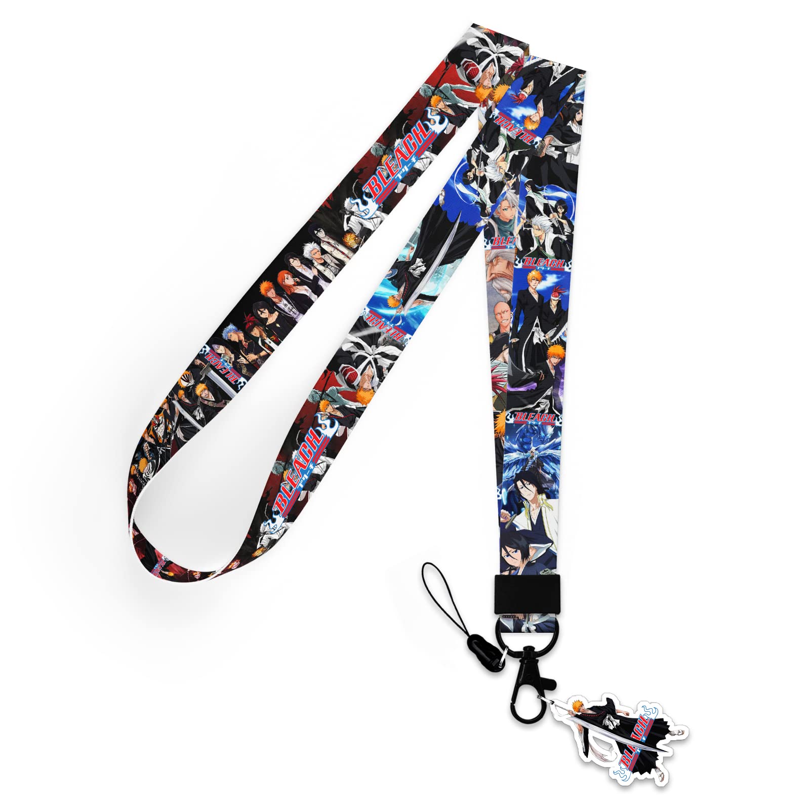Anime Lanyard for Keys & ID Badges - Fun Cartoon Keychain for Women & Men - Office, School, Cosplay