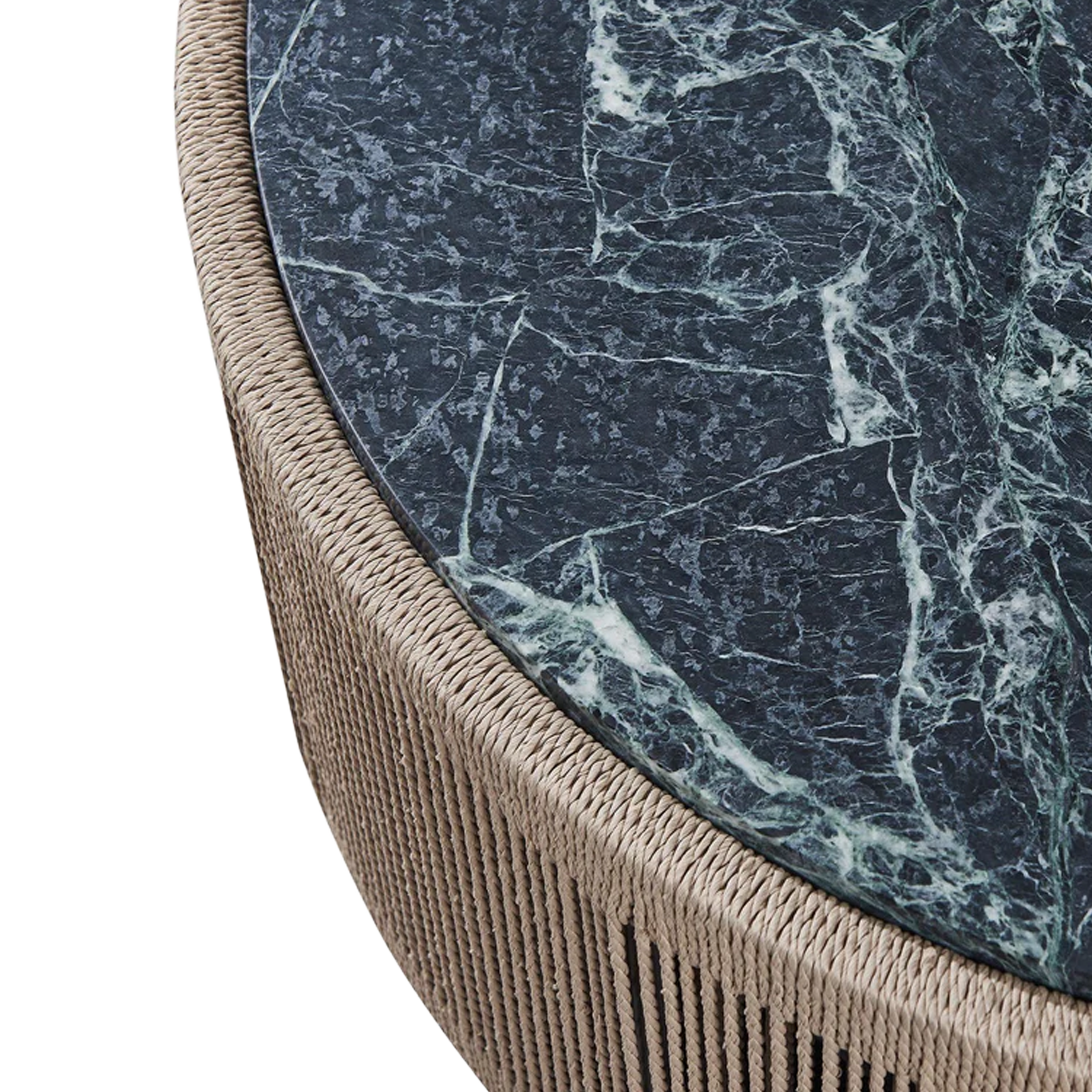 Modern Round Coffee Table - Formentera Style - Solid Wood Living Room Furniture for Home Decor & Small Spaces