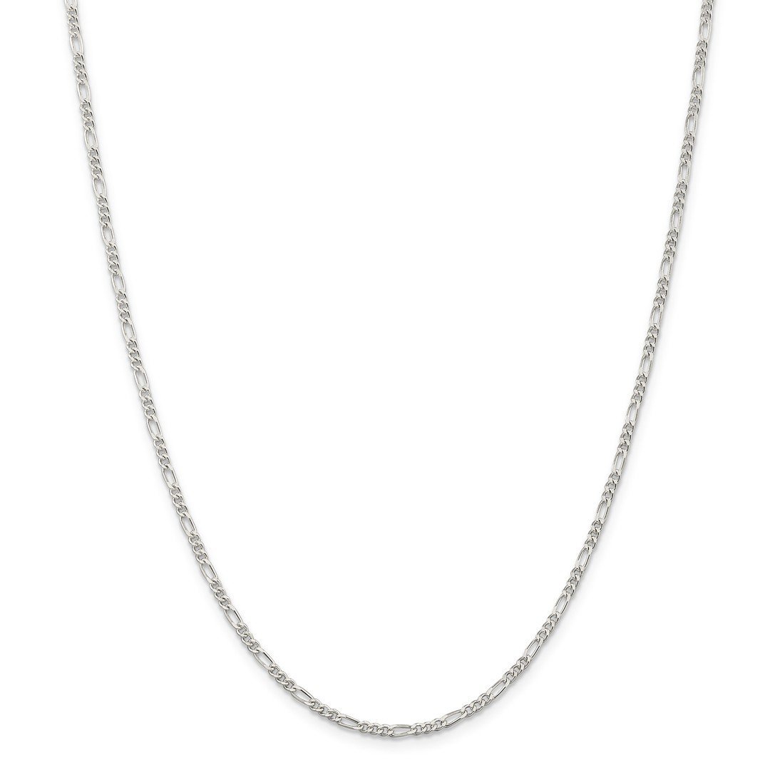 925 Sterling Silver 2.25mm Link Figaro Chain Anklet - 7 Inch Adjustable Ankle Bracelet for Women | Dainty Beach Jewelry Gift for Her | Perfect for Summer Outfits, Vacations & Layering