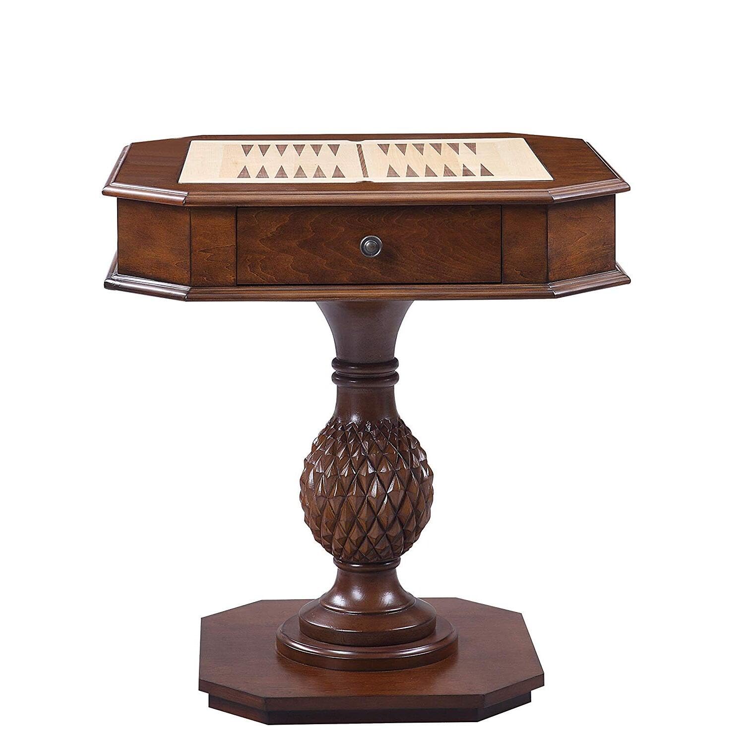 Premium Urban Upmarket Game Table - Solid Cherry Wood - Perfect for Living Room, Game Room, or Man Cave Entertainment