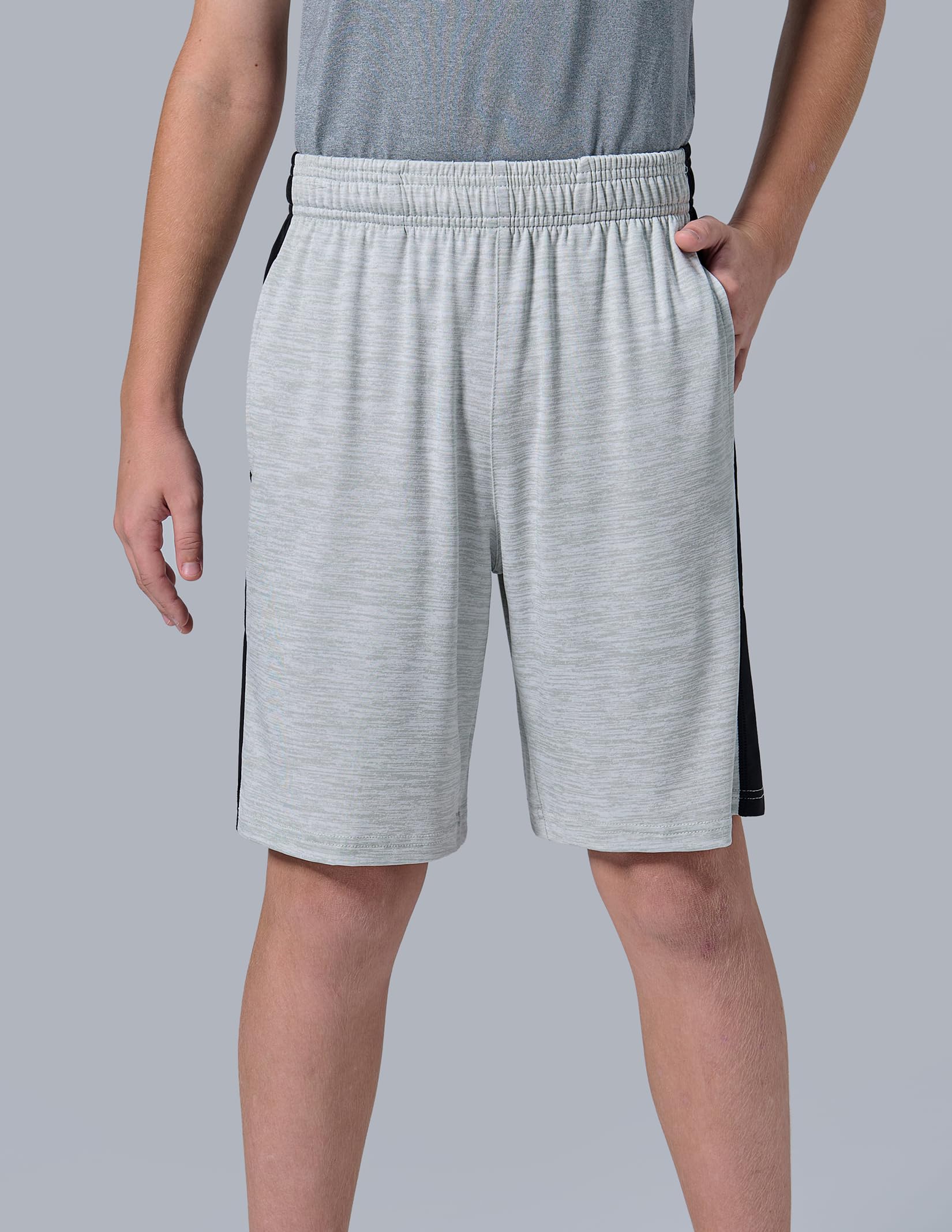 Liberty Imports 5-Pack Boys' Athletic Basketball Shorts - Quick Dry Mesh Activewear with Pockets for Youth Sports & Casual Wear