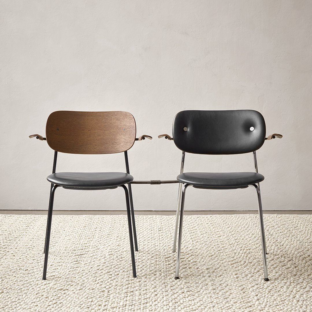 Modern Co Dining Chair with Armrests - Fully Upholstered Comfortable Seat for Kitchen, Dining Room & Breakfast Nook