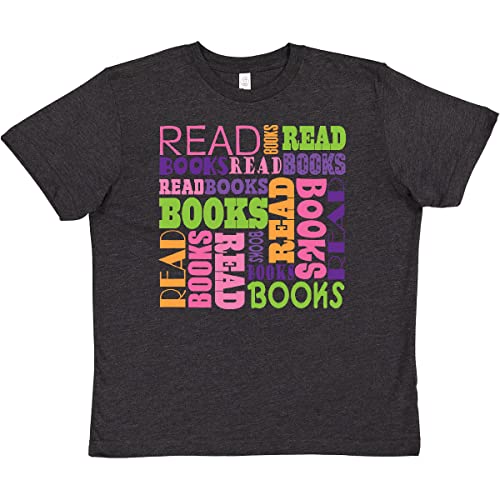 Inktastic Read Books Youth T-Shirt - Comfortable Cotton Tee for Book Lovers, Reading Enthusiasts & Library Fans - Perfect for School, Book Club & Casual Wear