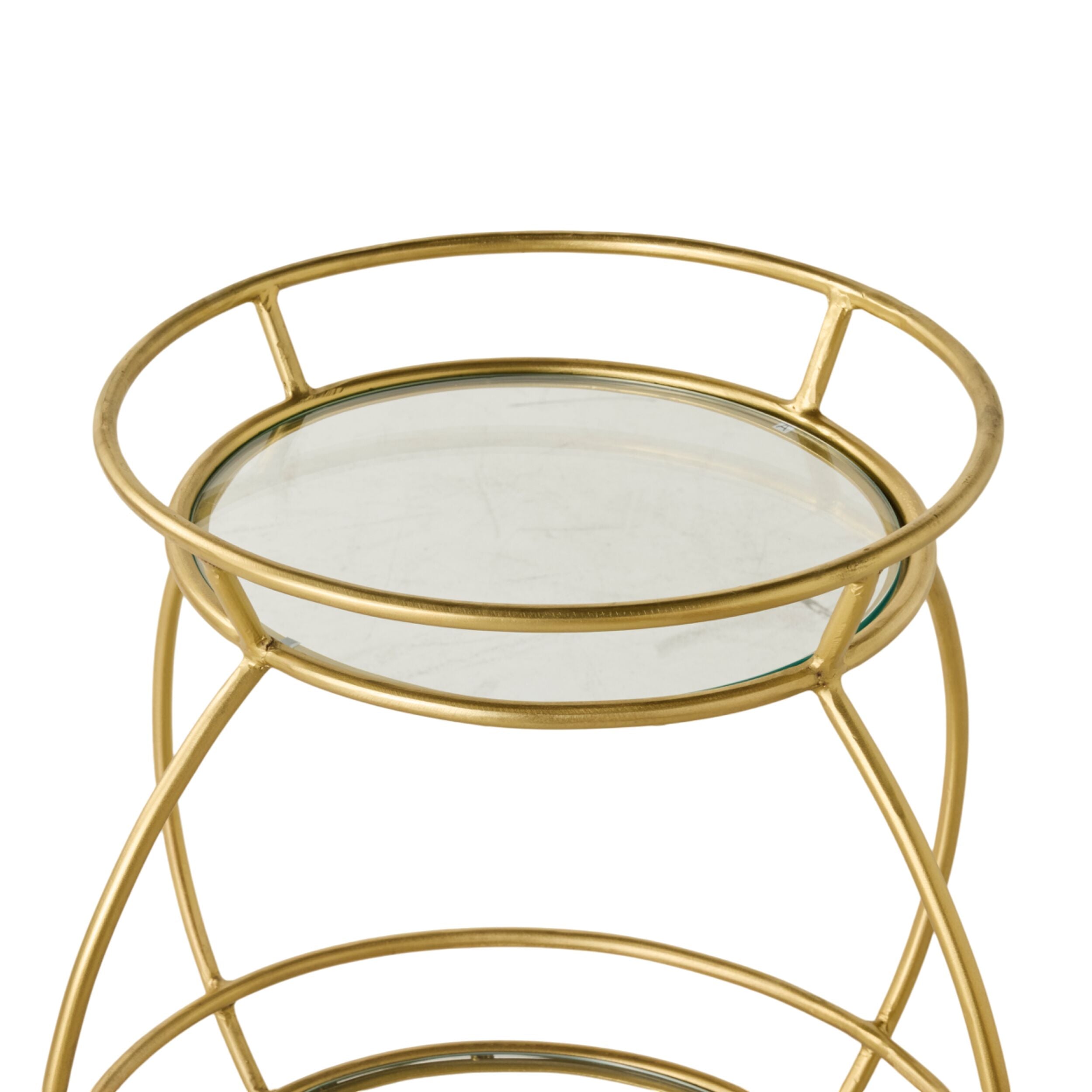 Armana Premium Rolling Drinks Cart - Stylish Bar Cart for Home, Office & Outdoor Entertaining | Whiskey, Wine & Cocktail Serving Trolley with Wheels