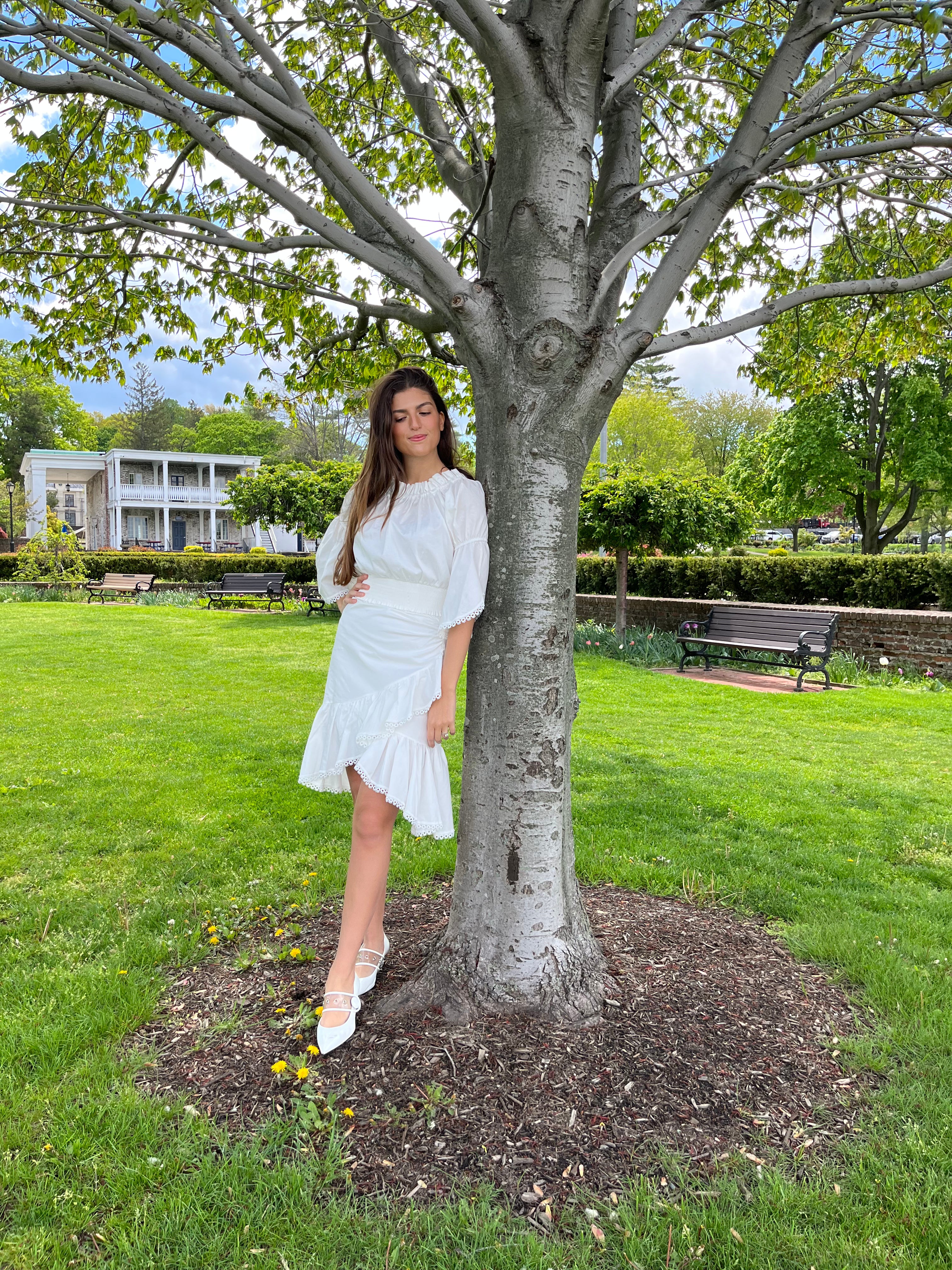Elegant White Ruffle Skirt for Women - Flowy A-Line Midi Skirt with Tiered Layers | Perfect for Summer Outfits, Beach Vacations & Boho Fashion