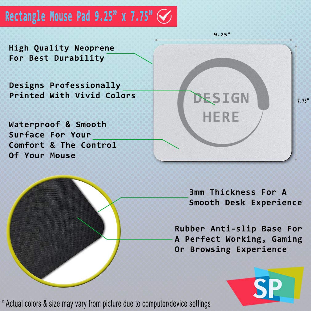 Best Mom Ever Mouse Pad - Neoprene Square Office & Gaming Desk Accessory for Mother's Day Gift | Perfect for Computer Work, Gaming & Home Office Use