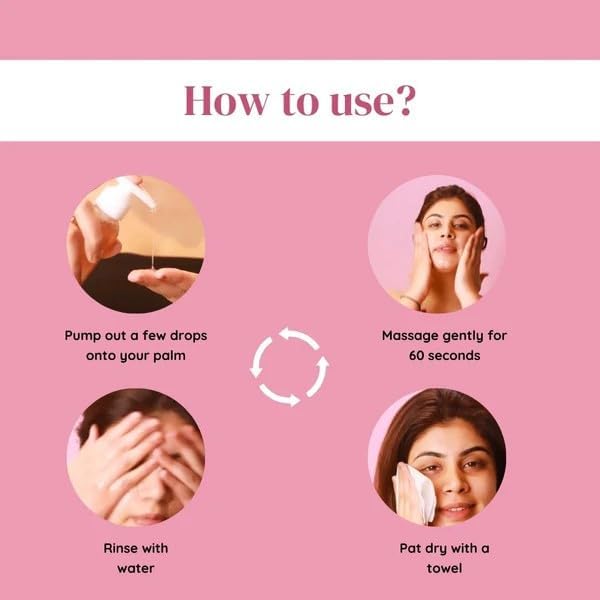 PP Rose Cleanser with Vitamin-E & Sunflower Seed Oil | Gentle Makeup Remover & Pore Cleanser for Dry, Normal, Oily & Sensitive Skin | Men & Women | 120ml | Perfect for Daily Skincare & Deep Cleansing Routine