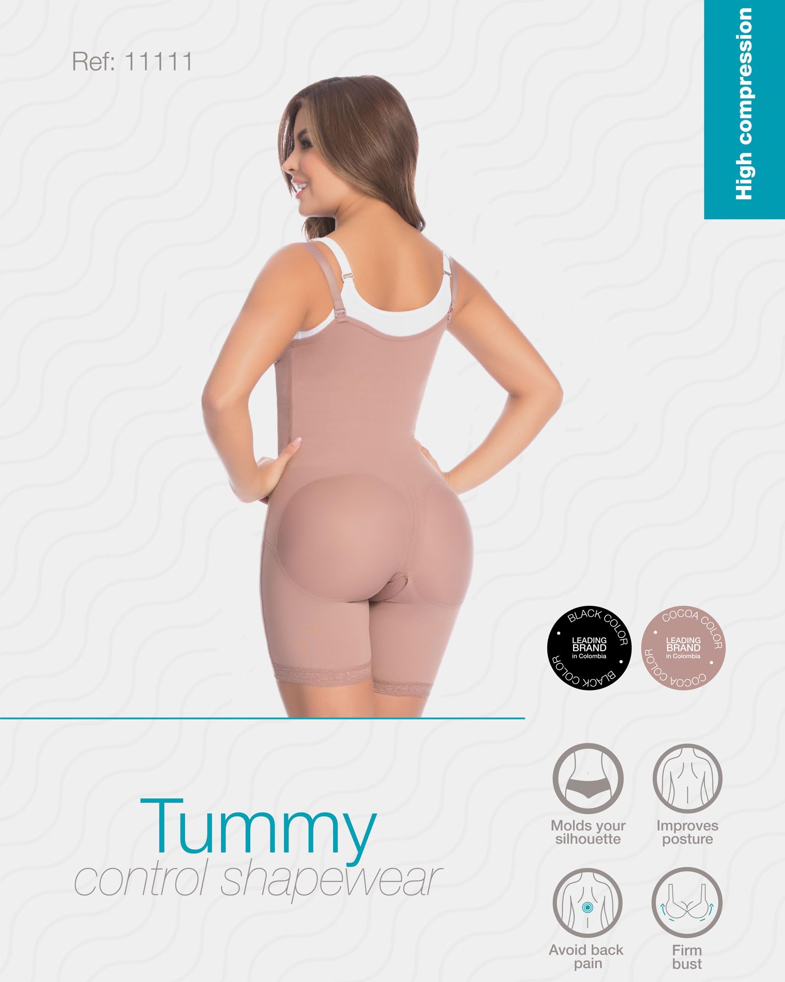 DELIÉ by Fajas DPrada 09111 Colombian Postpartum Girdle - Full Body Shaper for Women | Post Surgery Recovery, Slimming & Tummy Control | Perfect for Maternity, Postpartum & Everyday Shapewear