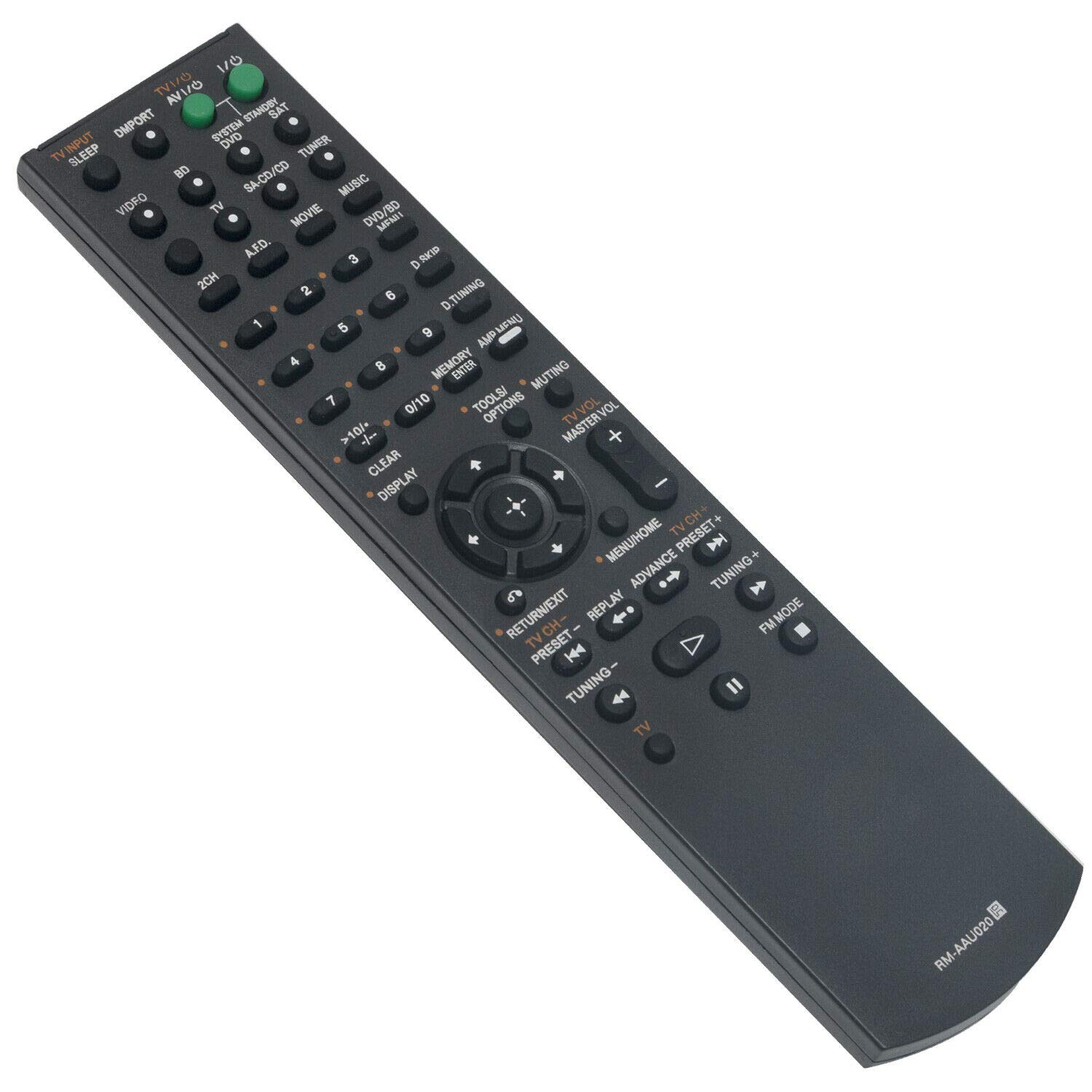 Original Sony RM-AAU020 Replacement Remote Control for STR-DH500 & STR-DG520 Audio Video Receivers - Universal IR Remote for Home Theater System, Easy Setup & Operation