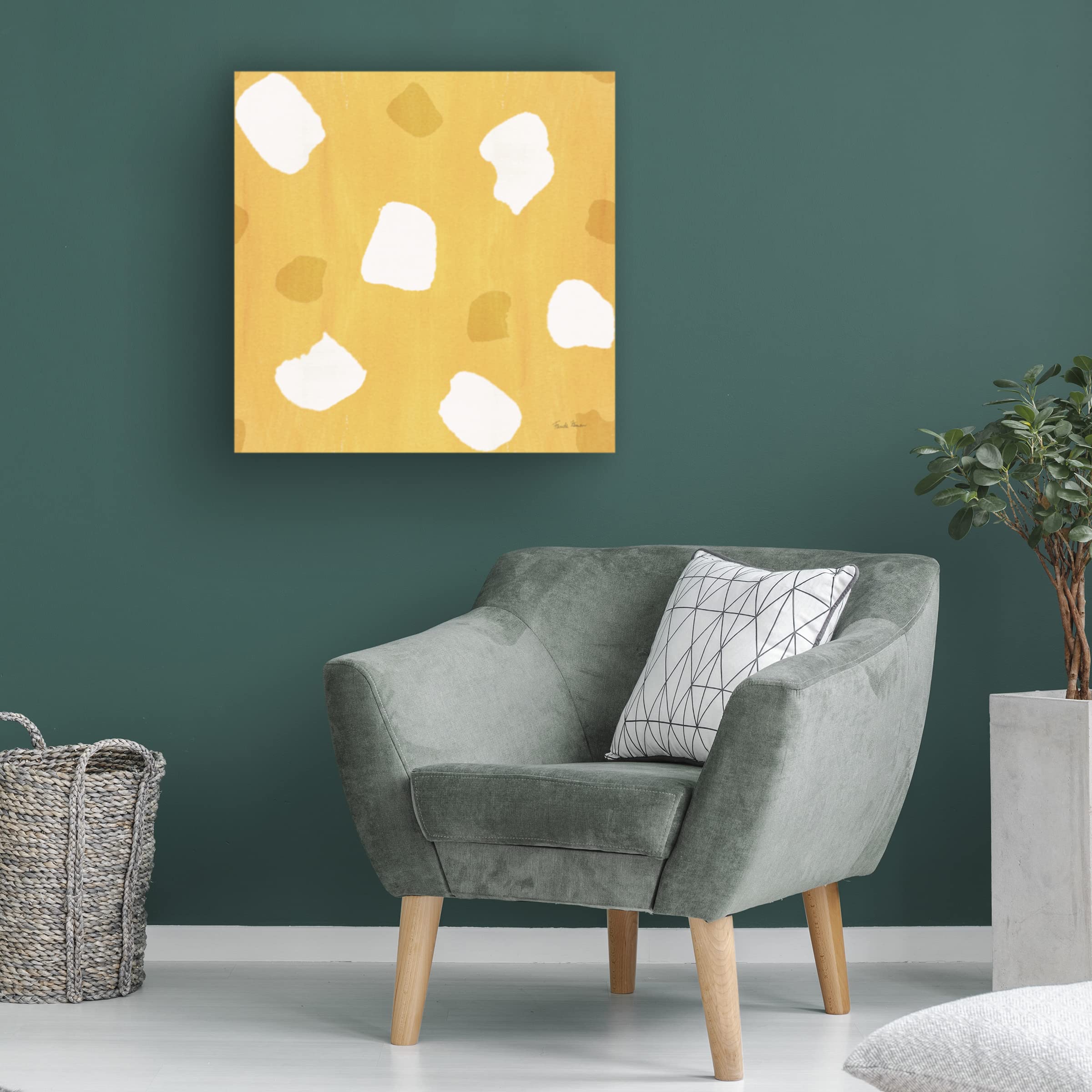 Trademark Fine Art 'Tutti Frutti Pattern IVD' Canvas Wall Art Print by Farida Zaman - Vibrant Modern Home Decor for Living Room, Bedroom & Office
