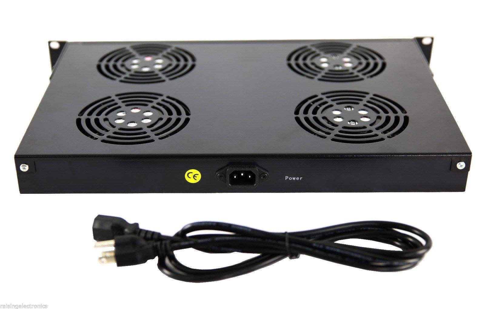 1U Server Rack Cooling Fan - 4 High-Speed Fans for Network Data Center Equipment | Perfect for Server Rooms, IT Cabinets & Rackmount Cooling Solutions