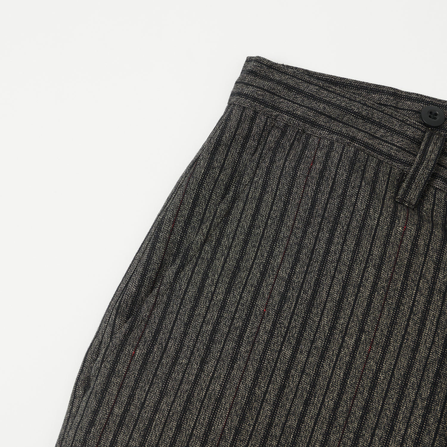 Full Count 1128 Schonherr Weaving Cloth Farmers Trouser Charcoal Stripe - Durable Work Pants for Farming, Hiking & Outdoor Activities