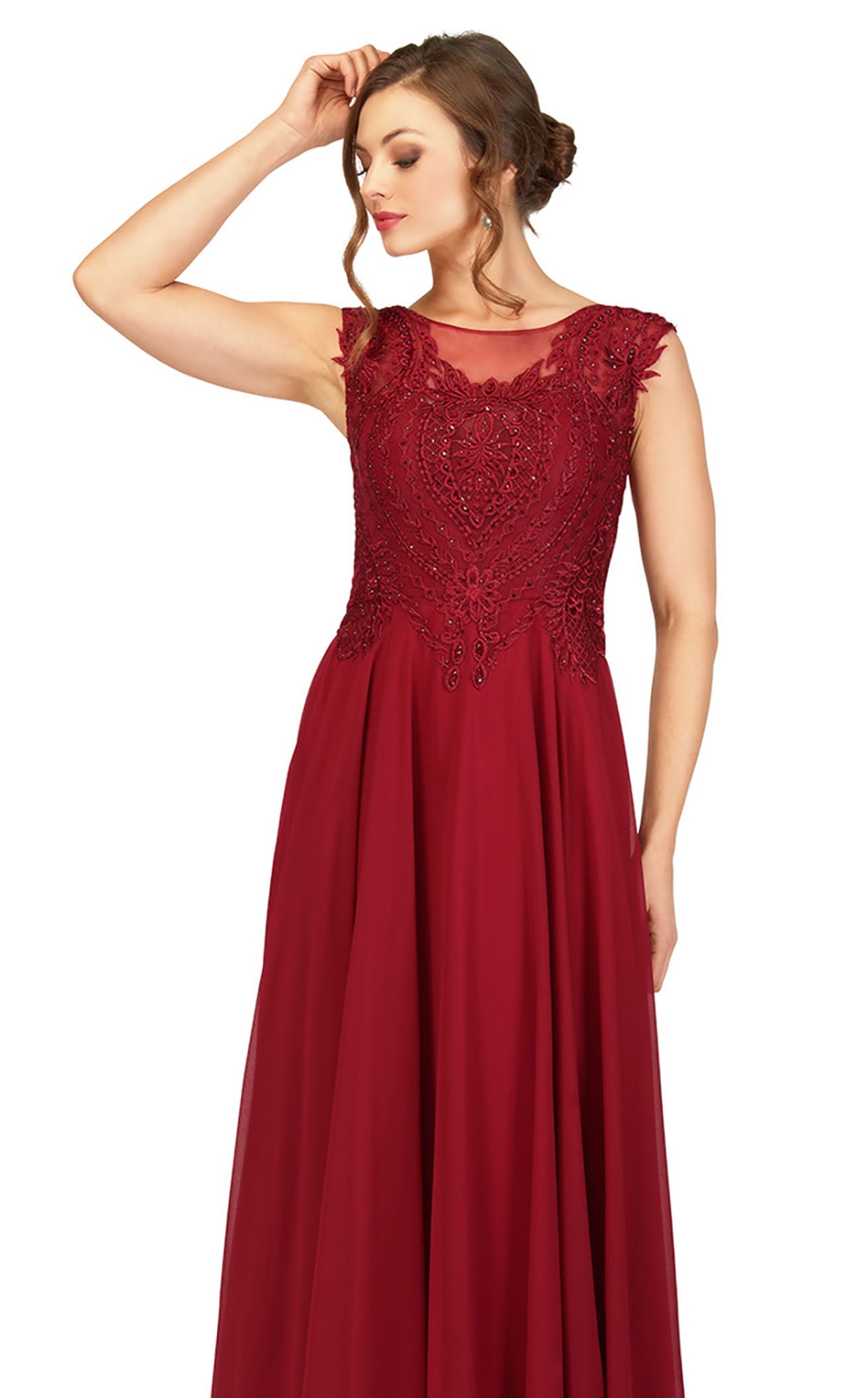 Abby Paris 96051W Women's Elegant Party Dress - Perfect for Evening Events, Weddings & Special Occasions