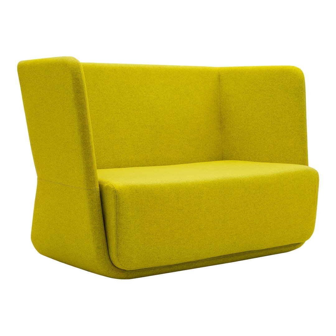 Demacker Basket Sofa - Low Profile Modern Woven Rattan Sofa with Soft Cushions for Living Room, Patio, or Outdoor Lounge