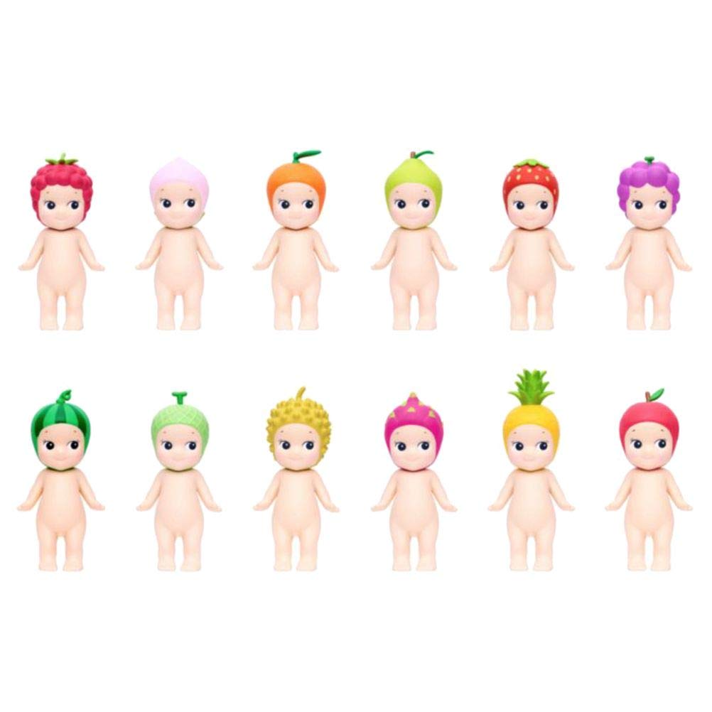 Sonny Angel 12-Piece Fruits Series Blind Box (2019 Edition) - Cute Collectible Figurines for Home Decor, Party Favors & Gift Giving