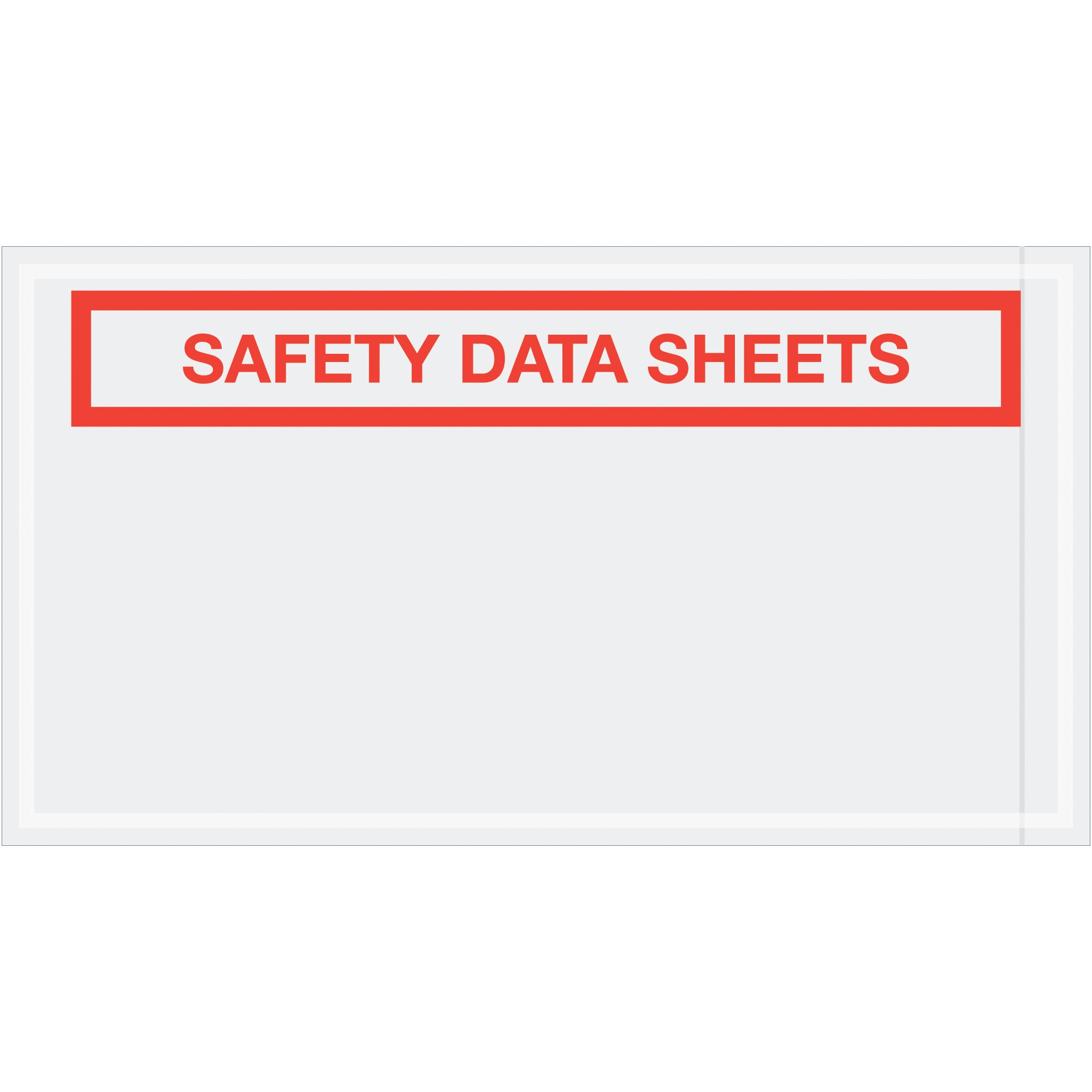 Safety Data Sheet (SDS) Envelopes 5.5 x 10 Inches - Clear Plastic Shipping Supplies - Pack of 1000 for Chemical Documentation & Workplace Safety Compliance