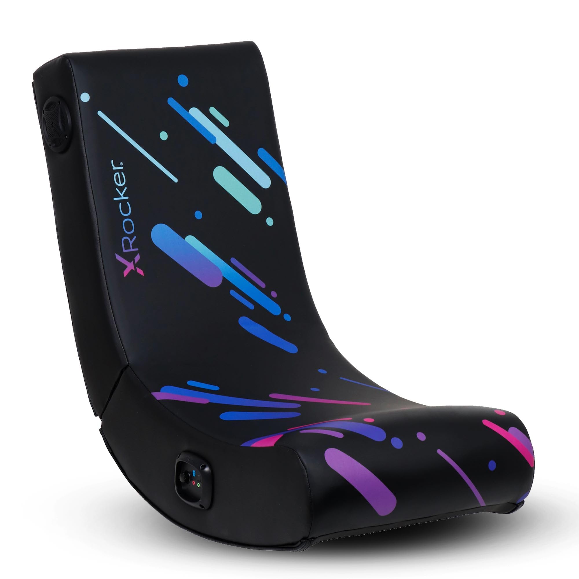 X Rocker Video Gaming Floor Rocker Chair with Built-in Audio Speakers - Foldable Design for Bedroom & Game Room - Perfect Gift for Gamers, Boys, Girls & Teens Ages 5-17 - Ideal for Gaming, Movie Nights & Relaxation